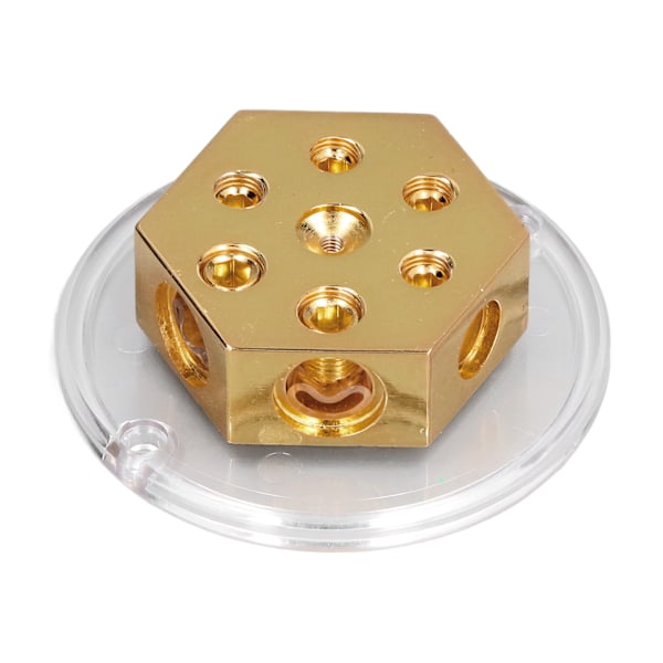 Fordelingsblokk Jordledning Negativ Splitter 2x0 Gauge Inn 4x4 Gauge Ut Sikringsholder for Bil Audio Forsterker