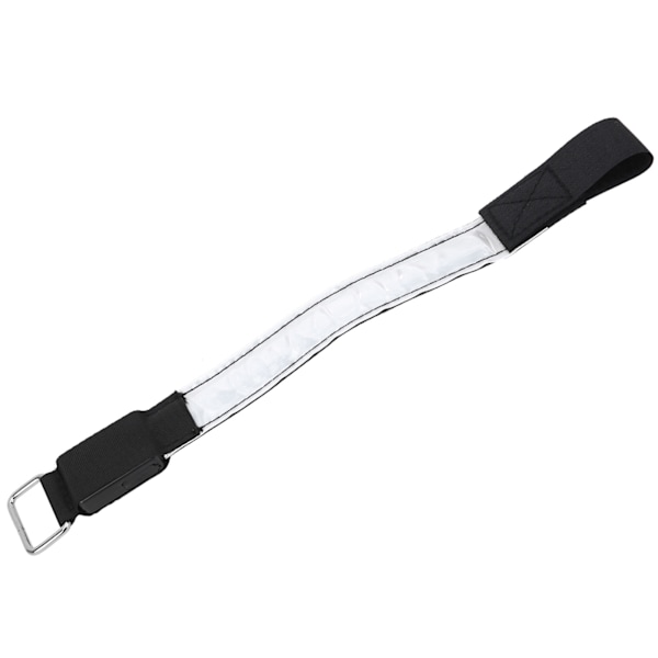 Outdoor Night Run käsivarsinauhavalo LED Rechargeale Lattice Lightilla Heijastava ristikkonauha White