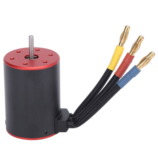 RC 3650 2300KV 4-polet vandtæt børsteløs motor med 4 mm bananstik til 1/10 RC bil opgraderingsdele