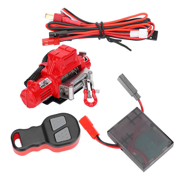 Winch Remote Control Receiver Set RC Car Parts Passar för Axial SCX10 90046 1/10 RC CrawlerRed