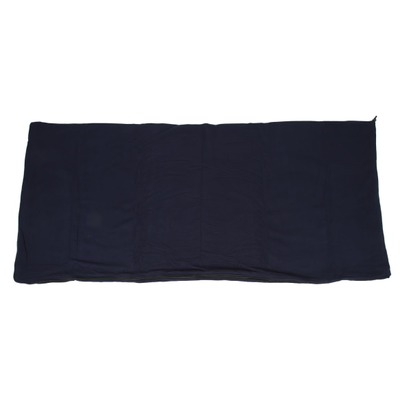 Fleece-sovepose Foldbar sovebeklædning Bærbar fleece-sovepose med lynlås til campingrejser Marineblå