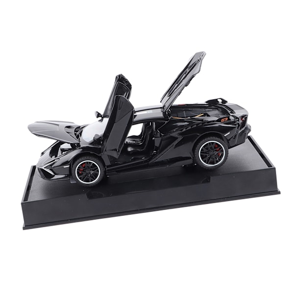Seoska-automalli Simulaatio 1/32 Mittakaavassa Avattavat Ovet Koriste-esine Urheiluauto Mallilelu Musta