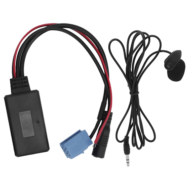 Auton stereokaiutinmikrofon Mini ISO 8-nastainen johdinsovittimella Bluetooth 5.0 matkapuhelimelle tabletille MP3