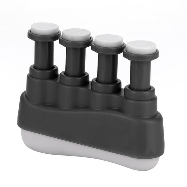 PUNK Hand Finger Exerciser Grepptränare Stärkare för Gitarr Bas Pianospelare Svart