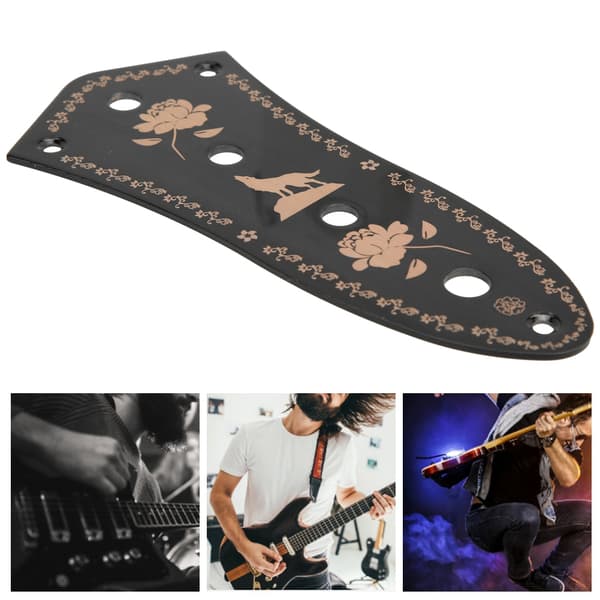 GE103 Metallkontrollplatta JB Style Basgitarr Svart Retro Typ Kontrollpanel