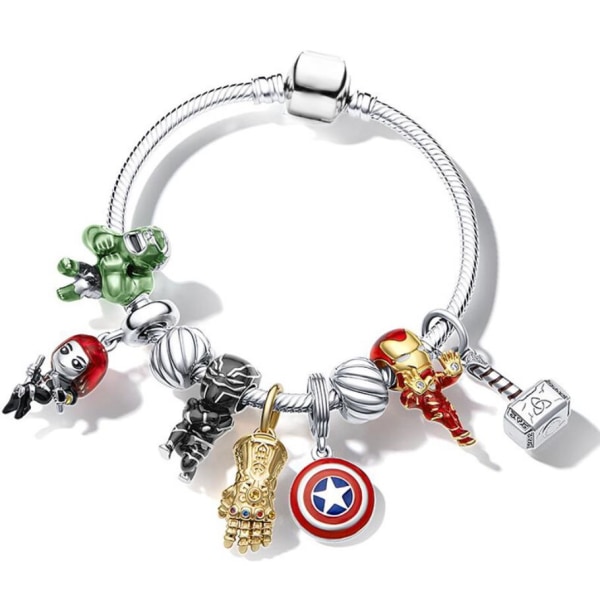 Sarjakuva Avengers -hahmon helmillä koristeltu rannekoru 20cm