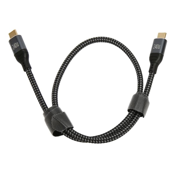 USB C til USB C-kabel 0,5 m Han til Han PD240W PD3.1 E Mark Chip Nylon Type C-opladerkabel til bærbar computer, telefon, tablet