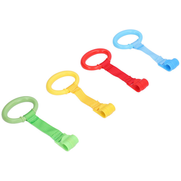 4 st Baby Pull Up Ringar Plastmaterial Ergonomisk Design Säker Praktisk Olika Färger Gåhjälpmedel för Småbarn