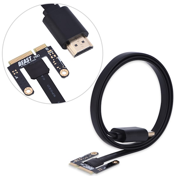 EXP GDC Beast HDMI til Mini PCI-E kabelledning