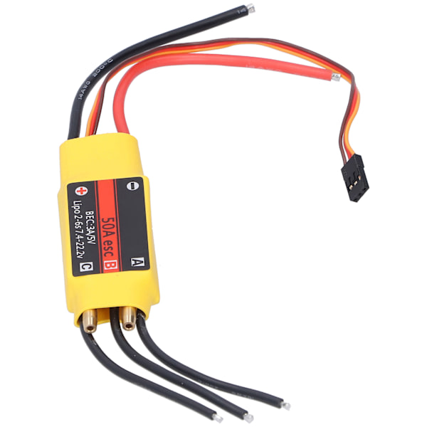 50A 2-vägs borstlös ESC elektronisk hastighetsregulator tillbehör för RC båtmodell