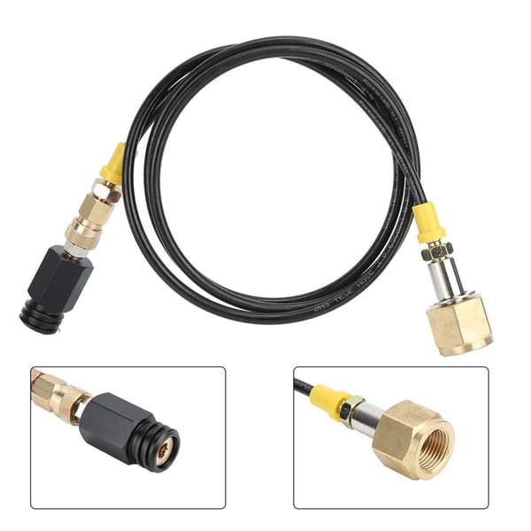 1,5 m G1/2-14 CGA320 CO2 Tank Adapter Sodavandsslange Kit Tilbehør til SodaStream