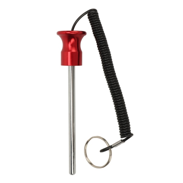 Vektmaskin Pin Magnetisk 8x125mm med Trekktau Vektmagasinvelger Pin for Styrketreningstilbehør Trening Rød