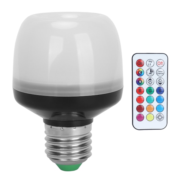 5W E27 16 Färger RGB-lampa Färgglad RGBW-lampa med fjärrkontroll för Hembelysning 85-265V