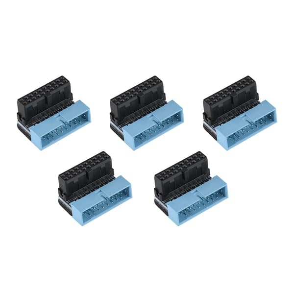 5 STK 90-graders vinklet USB 3.0 19-pinners internt hovedkortheader