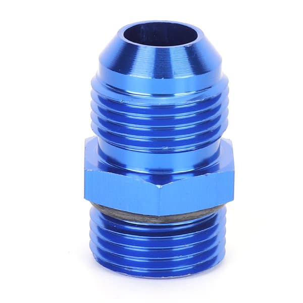 AN10 til ORB10 Hanadapter Fitting Blå T6061 Aluminium Legering