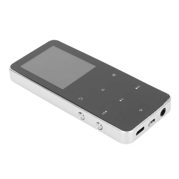 MP3-soitin Bluetooth 4.2 1,8 tuuman värinäyttö Kosketusnäppäin Video Toista kannettava musiikkisoitin kaiuttimella FM-radio Elektroninen kirja hopea 32GB
