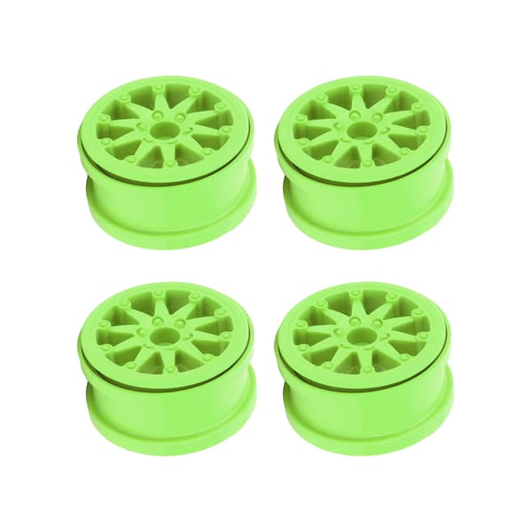 4 Sæt 2,2 Tommer Fælgnylon RC Bilfælg til Axial SCX10 Wraith RR10 1/10 RC Biler Grøn