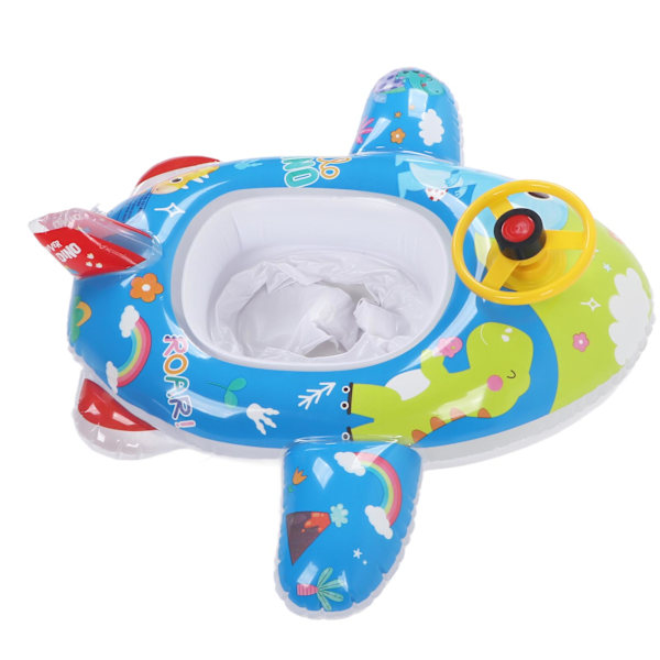 Uppblåsbart poolflottörhornljud flygplansformat förhindrar läckage PVC simflottör