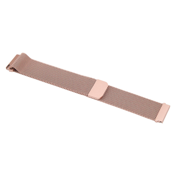 20 mm Metal Mesh watch i rostfritt stål Snabbsläpp Allmänt watch för Galaxy Watch för Vivoactive HR för Amazfit GTS 2 Mini Rose Gold