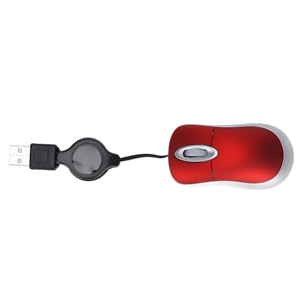 Kablet Mus Bærbar 1600DPI Optisk Oppløsning USB-mus 3 Veis Hjuldesign Datarekvisita