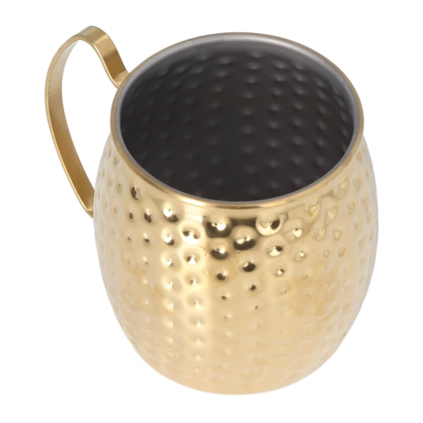 Moskva Mule Mug Utsökt 304 Rostfritt Stål 500ml Stor Kapacitet Cocktail Mugg för Barer Hotell Restauranger Guld