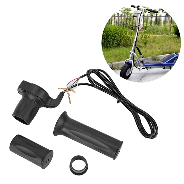 24V Halv Twist Throttle Samling 4-Lednings Håndgreb Kabel Sæt til El-Scooter med Indikator