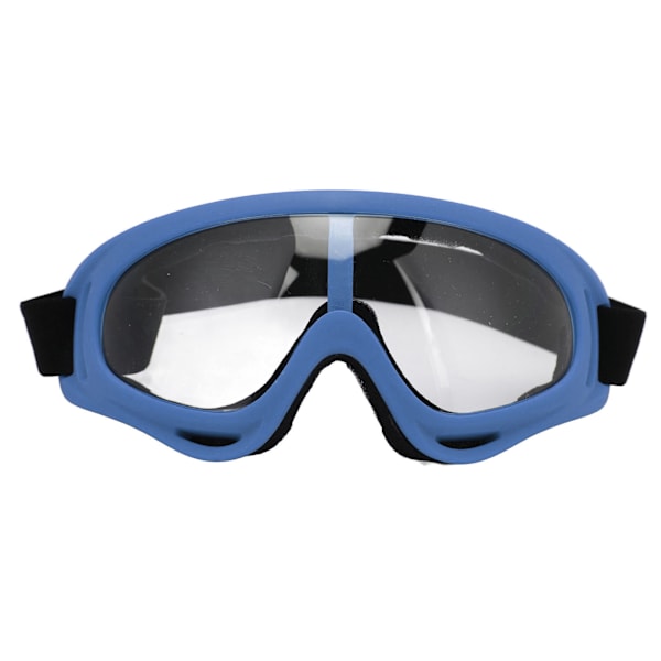 Slalåmbriller PC Transparent Linser UV-beskyttelse Vindtett Justerbart Hodebånd Snowboardbriller for Menn Kvinner Mørkeblå Ramme