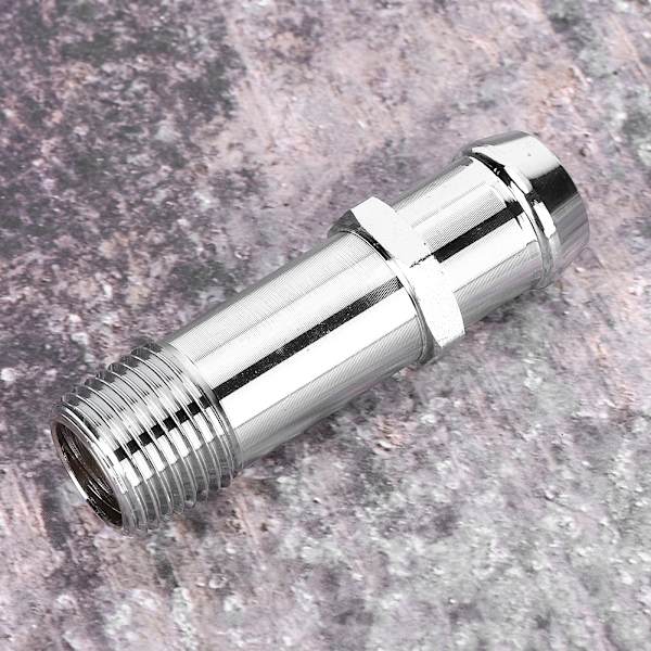 Forkromet stål vandpumpe fitting varmelegeme slange 1/2in NPT til 3/4in Barb SBC BBC Passer til Chevrolet