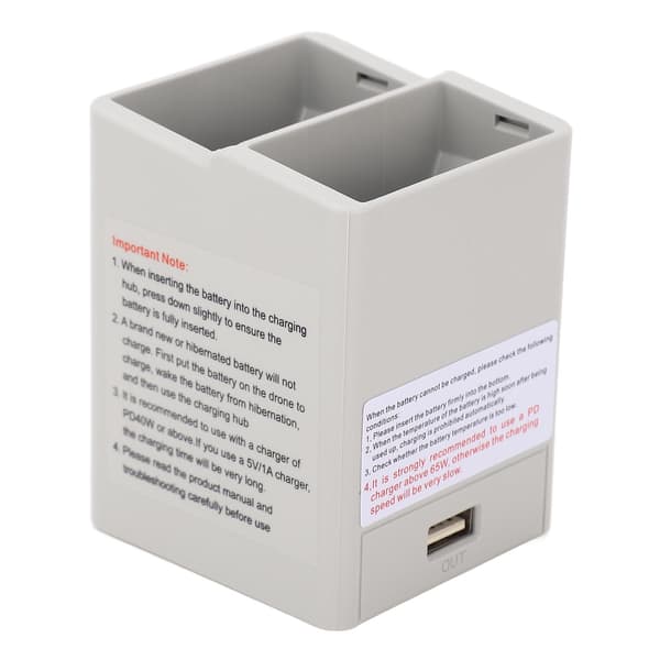 2-vejs batteriopladerhub Batteriniveaukontrol Dronebatteri USB-oplader til DJI Mini 3 Pro