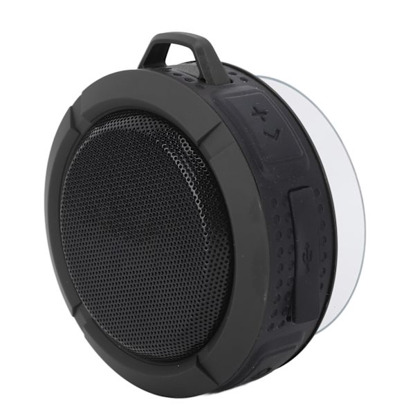 Imukuppi Bluetooth-kaiutin 3.7v 500mah IP65 Vedenkestävä Kannettava Langaton Kaiutin Kylpyhuoneeseen Ulkokäyttöön Musta