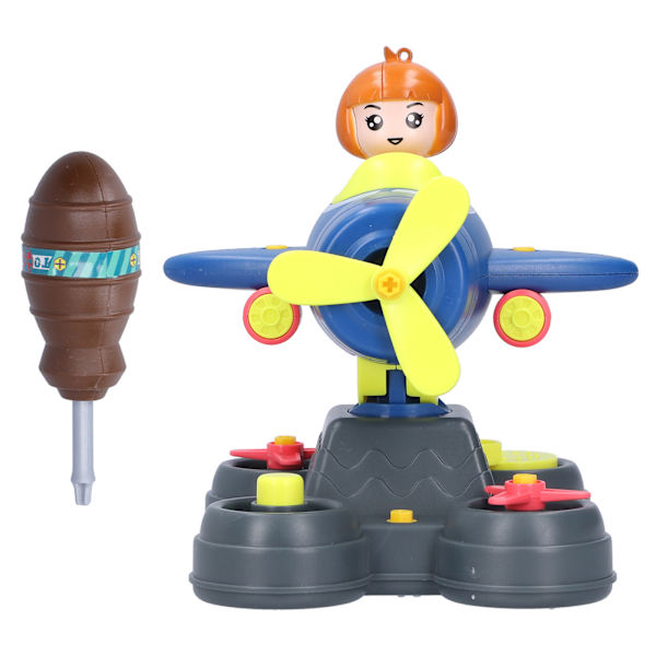 Barn DIY Nut Kombination Flygplansmodell Leksak Barn Utbildning Montering låtsas lek Set