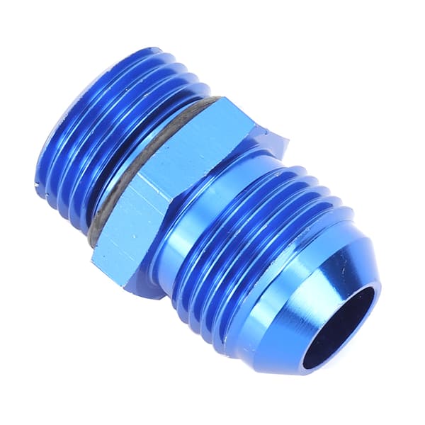 AN10 til ORB10 Hanadapter Fitting Blå T6061 Aluminium Legering