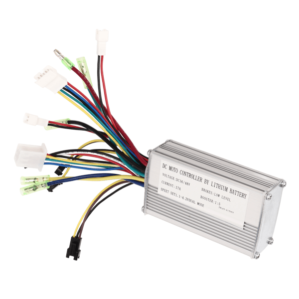 DC-motorcontroller med ledningsnet Motorcontroller Lithium-batteri til elcykel 36V 48V 17A