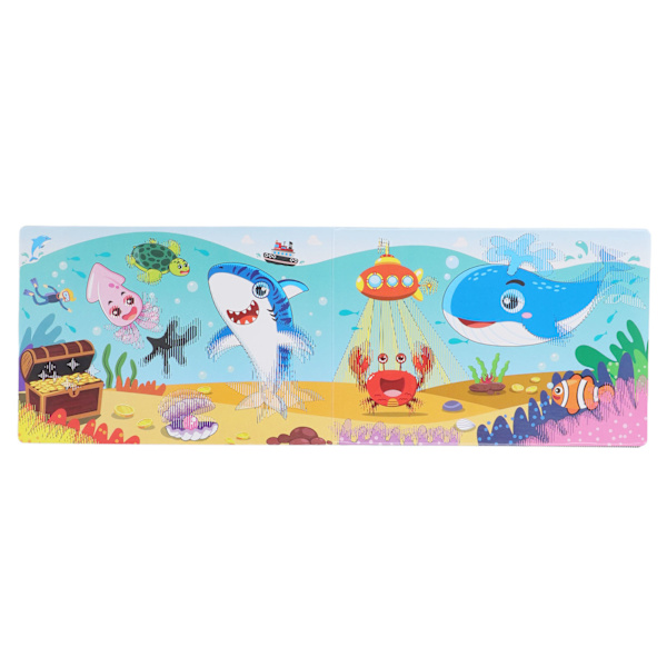 3D-vesivärikirjat, elävät värit, Doodle-vesipiirustuskirja, jossa maalaussivellin ja raastinlevy lapsille, opetuslelu