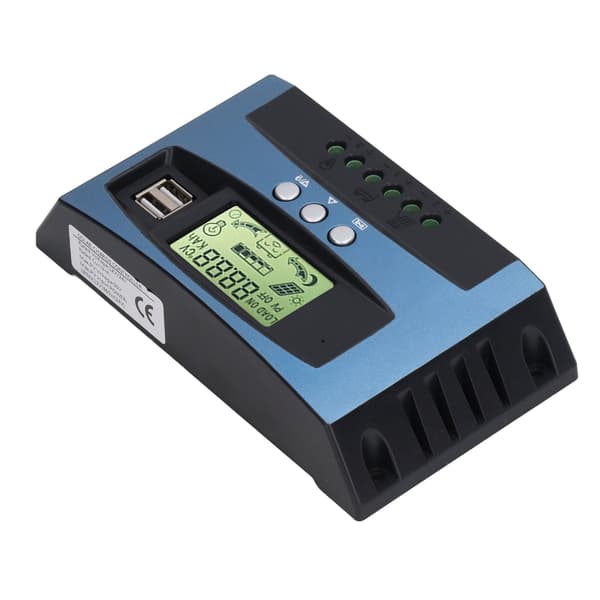 MPPT Solar Charge Controller 12V 24V Auto Identification LCD Display Dual USB Output Justerbar Solar Power Regulator 30A