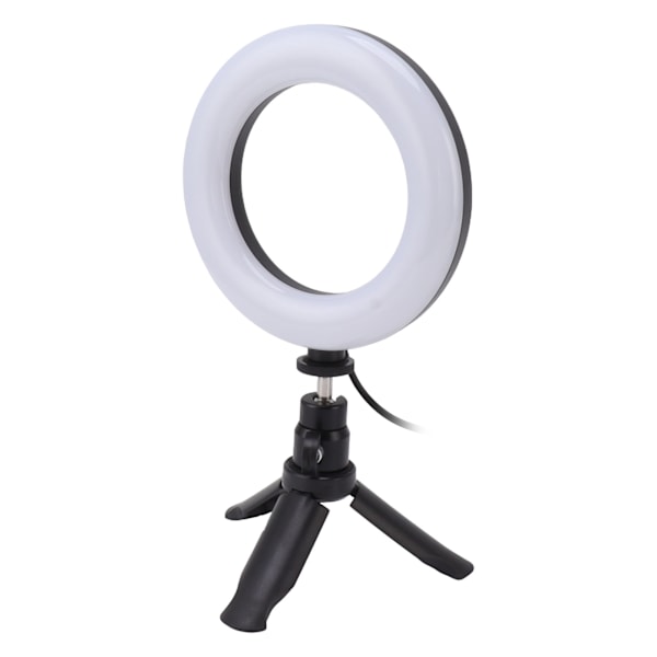 Selfie Ring Light LED Blødt Lys 5 Farvetemperatur Udfyldningslys med Klips til Livestreaming