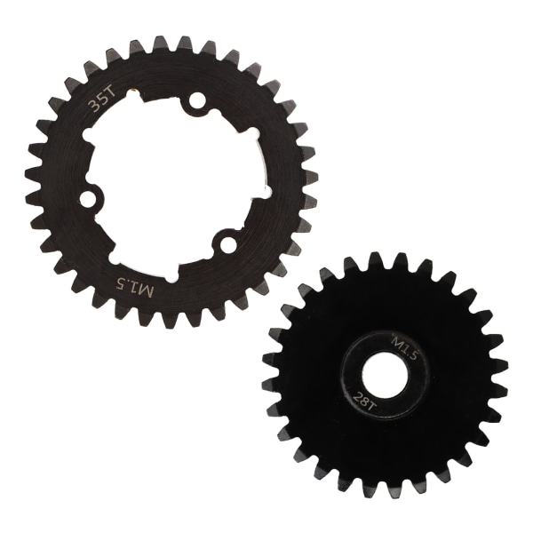 RC 35T Spur Gear Stål Slidfast Fin udførelse M1.5 RC Spur Gear Pinion Sæt til TRAXXAS 1/5 6S 28T