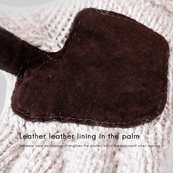 Vinter varme strikkede fingerløse handsker Varme konvertible vanter Flap Cover