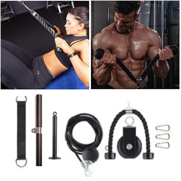 Vikt-kabel-remskivsystem Gym-kabel-remskivtillbehör Hemmagym-utrustning för underarms- och axelstyrketräning