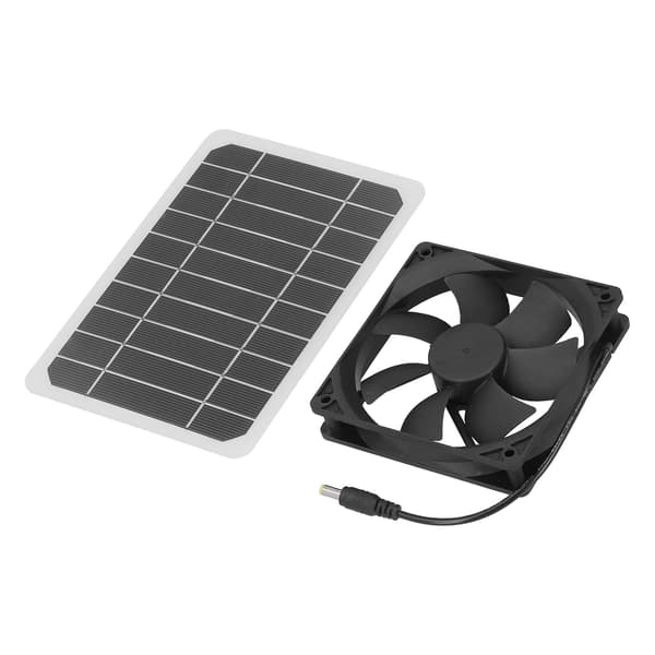 6W solpanel med køleventilator Mini ventilator soldrevet udsugningsventilator til kæledyrshundehus