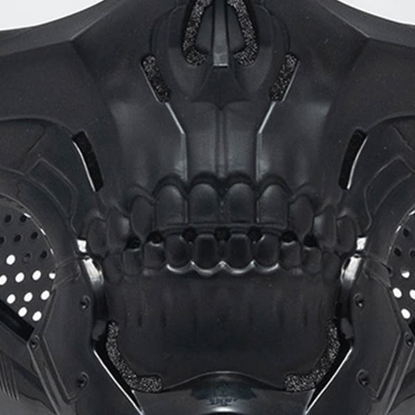 Rideansiktsmaske Briller Skull Form ABS Ramme PC Linse for Øyebeskyttelse