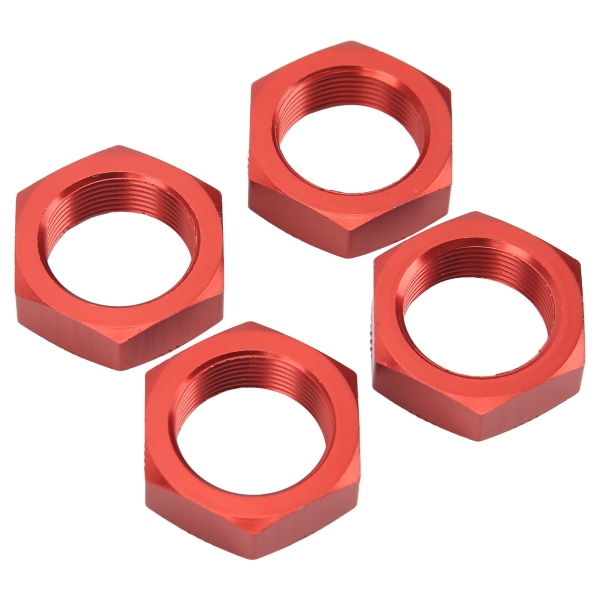 4 stk 24 mm Hex-navmøtrik Aluminiumslegering Højstyrke 24mm Hex-navmøtrik til ARRMA 1/5 Outcast Kraton 8s Red