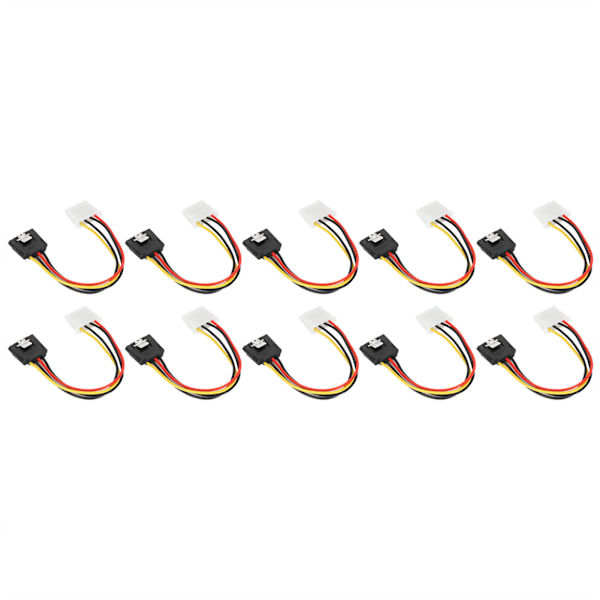 10 kpl SATA-kaapeleita iso 4-15-pinninen IDESATA - power power tuottamiseen