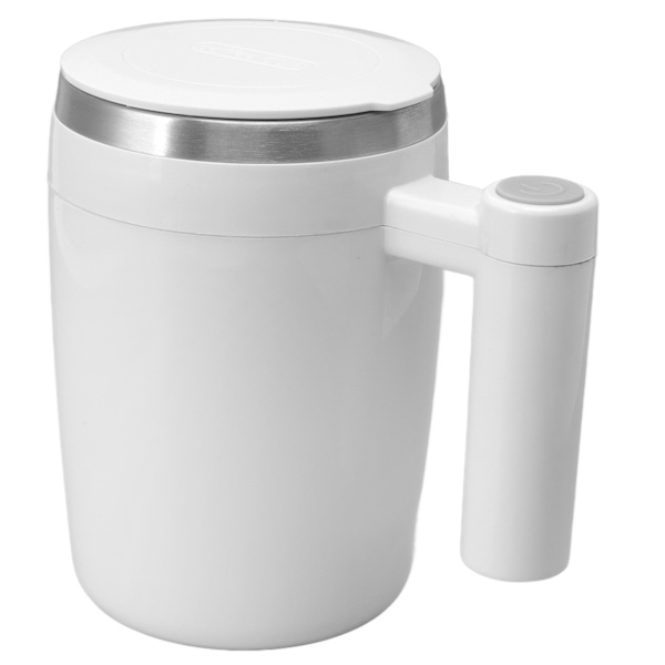 Automatisk magnetisk omrörningsmugg 380 ml USB-laddning rostfritt stål kaffeblandningsmugg självomrörande mugg