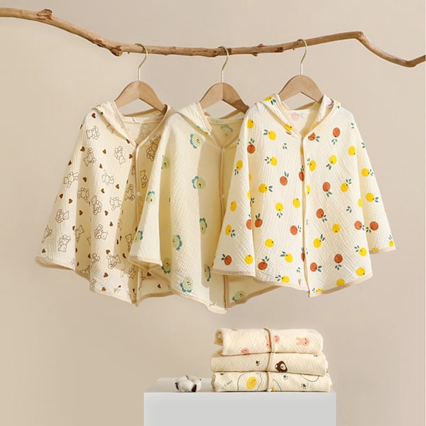 Baby Cape Tynn Solbeskyttelse Pustende Hudvennlig Komfortabel Barn Cape for Sommer Andeegg