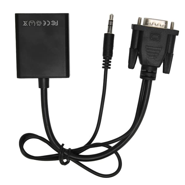 VGA til HDMI Audio Converter Signal Adapter