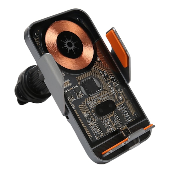 Trådløs Biloplader Auto Klemme Biltelefonholder 15W Maksimal QI Hurtigopladning Montering C11