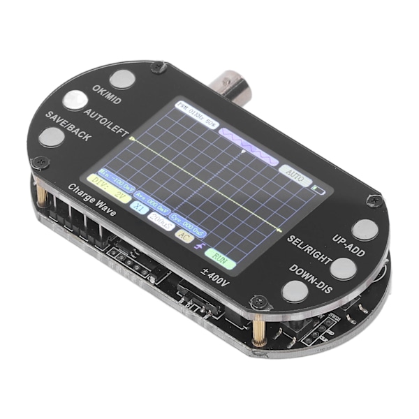 Digital oscilloskop 2,5 MHz sampling 2,4 tum TFT-skärm 320x240 upplösning signalvågform transistor