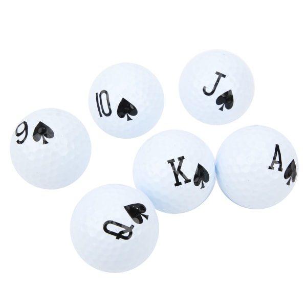 6 stk langdistanse golfballer dobbeltlags svingende treningsballer for golfspill