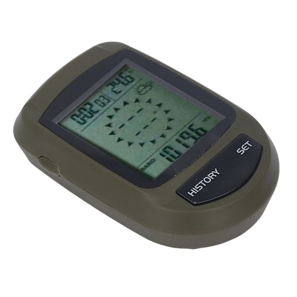8 i 1 LCD Digital Display Altimeter Multifunktionell Höjd Temperatur Klocka Väder Monitor